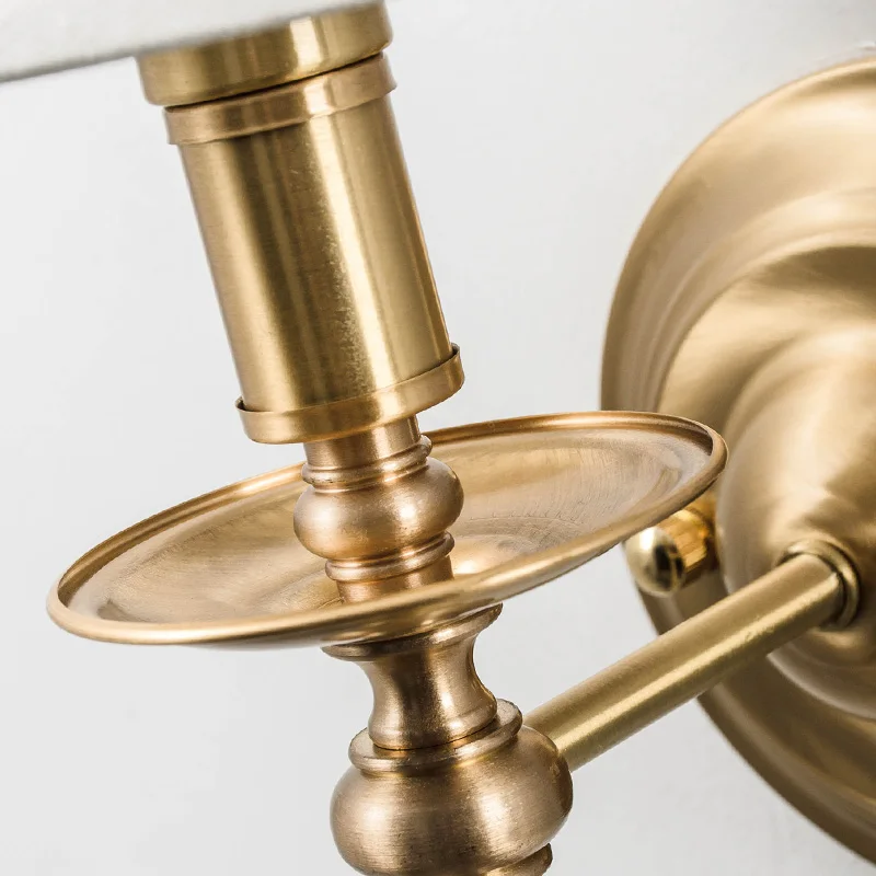 Американская медная светодиодная настенная лампа Кунг E14 6 Вт латунный настенный