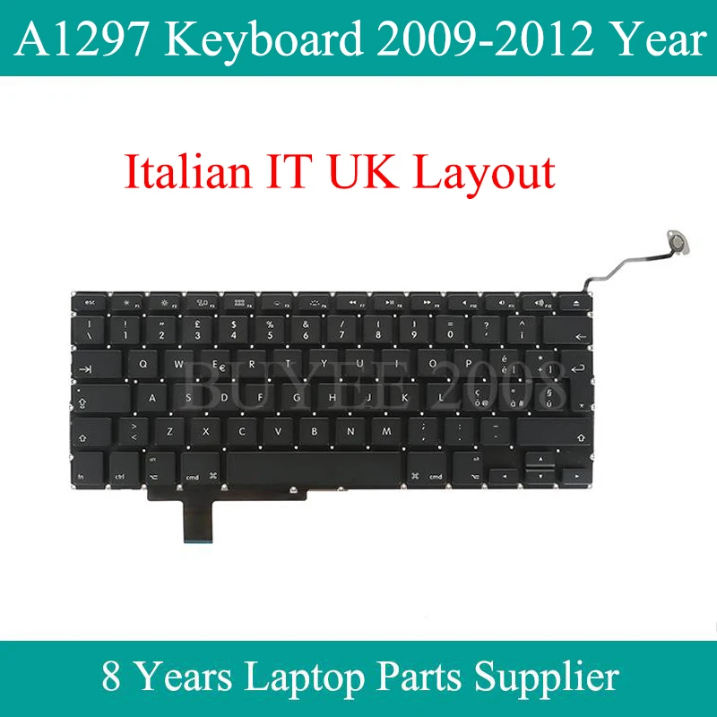 Ноутбук EU IT UK Layout A1297 итальянская клавиатура для Macbook Pro 17 &quotA1297 замена клавиатуры