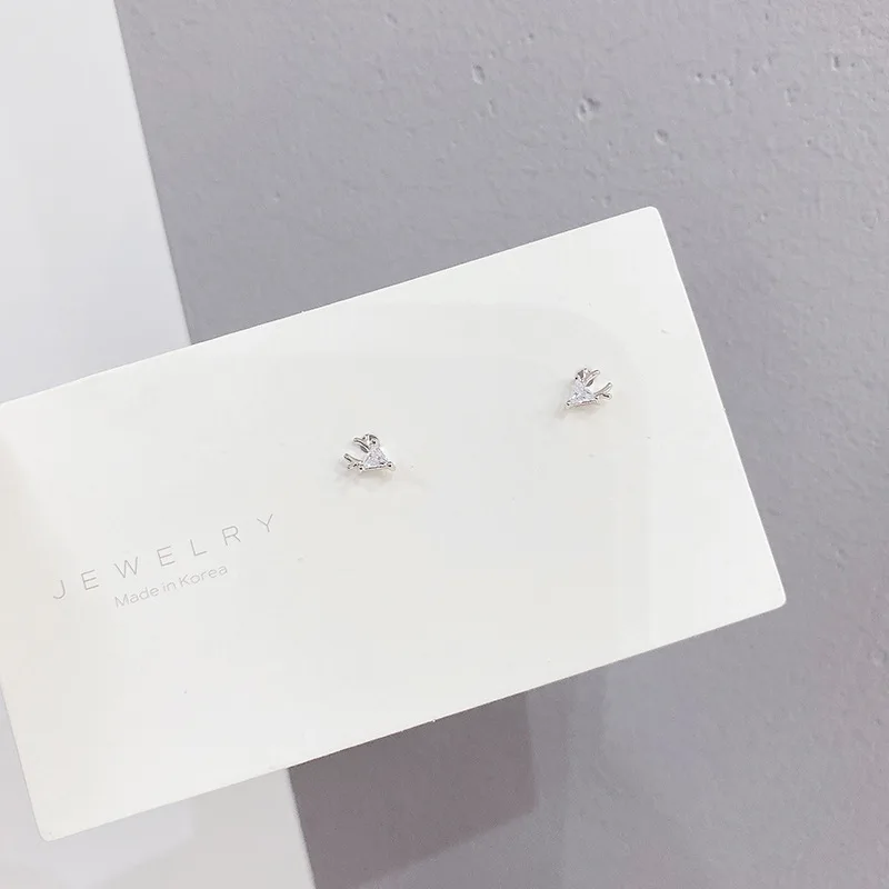 

2021 New Design 6 Pcs 14K Gold Plated Cute Deer Stud Earrings Luxury Jewelry Cubic Zircon Earrings