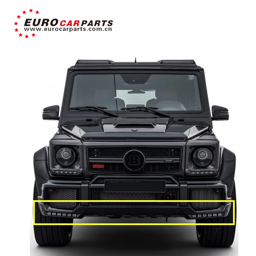 Передний бампер G CLASS W463 (G63/G65) G63 спойлер с черным и серебряным 12 шт. светодиодный