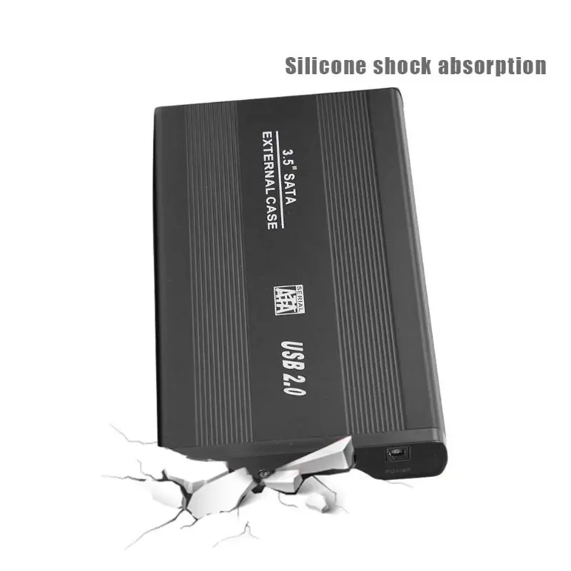 3,5 дюйма HDD чехол USB 2,0 на SATA SSD жесткий диск Корпус 2,5 дюйма USB 3,0 2,0 на SATA адаптер 480 Мбит/с твердотельный жесткий диск коробка
