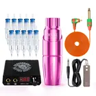 Профессиональная мачта Dragonhawk тату машина мотор роторный пистолет Перманентный набор для макияжа ручка Электропитание Иглы