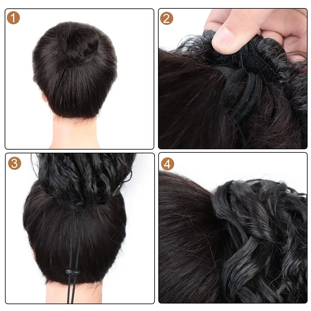 

Stamped Glorious Ponytail Extension for Women Synthetic Afro Kinky Curly Drawstring Ponytail with Clips on Ponytails for Women