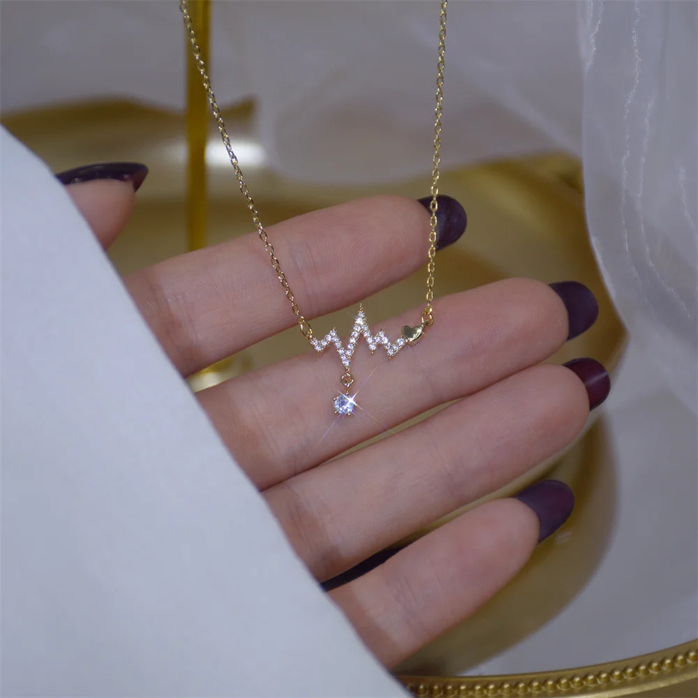 Короткий тонкий микро-набор Алмазный Цирконий сигнал любви капля воды