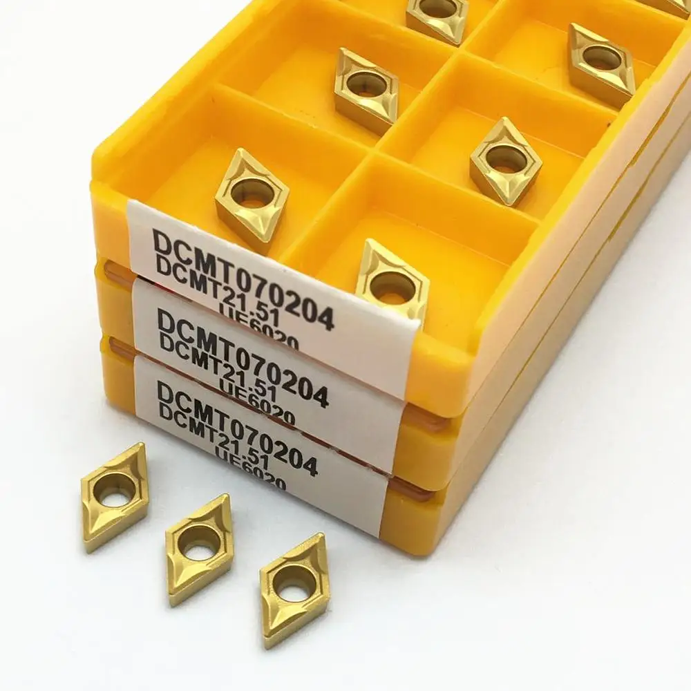 10 DCMT070204 UE6020 VP15TF вставка из цементированного карбида Цилиндрический Токарный