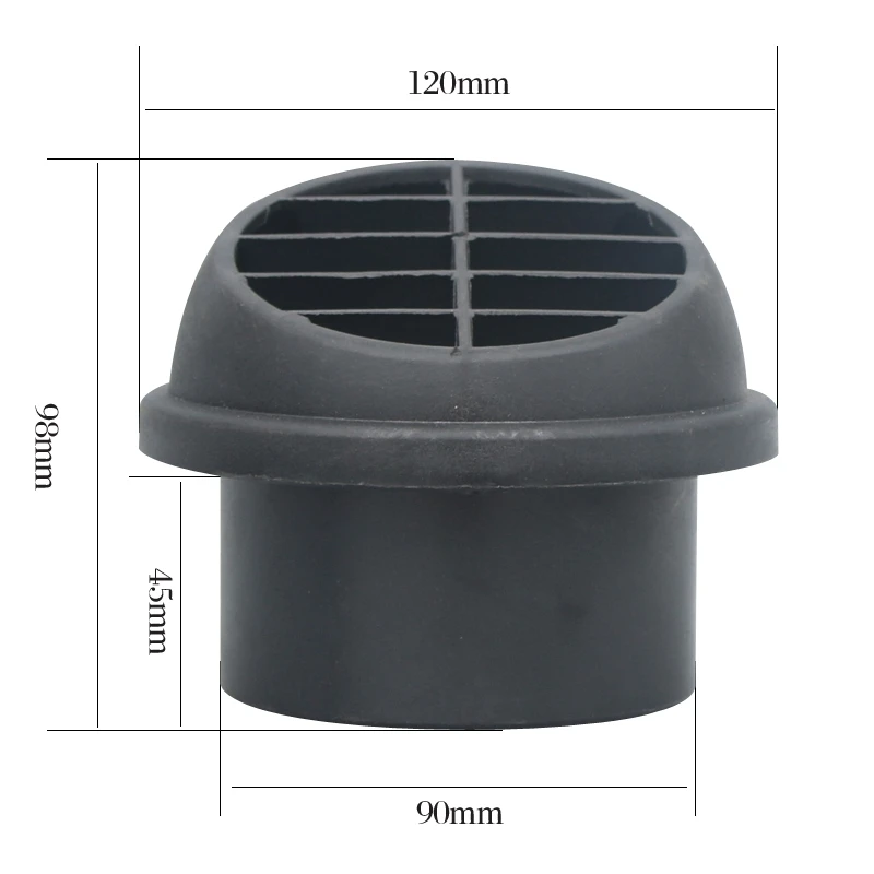 90 мм Webasto воздушная розетка Пластик сетчатая крышка Кепки выхлопная труба для