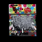 Резинки для волос женские, прозрачныечерные, 200 шт.