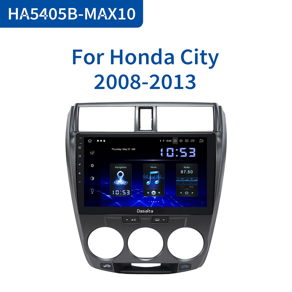 Dasaita Авто Радио Android 10 0 для Honda City 2008 2009 2010 2011 2012 радио навигация GPS 2 &quotIPS мульти