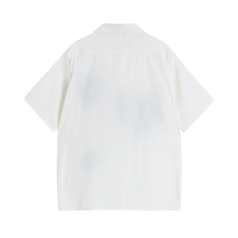Женская свободная рубашка с коротким рукавом Повседневная Уличная блузка в