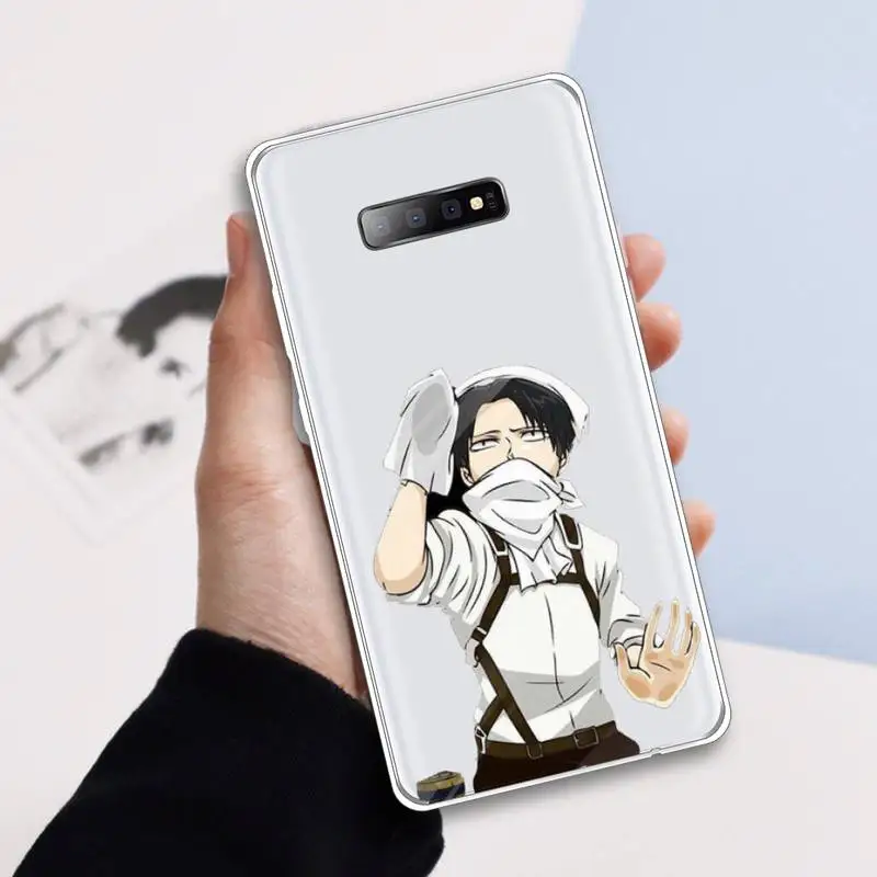 

Anime Attack on Titan Phone Case Transparent For Samsung Galaxy A71 A21s S8 S9 S10 plus note 20 ultra