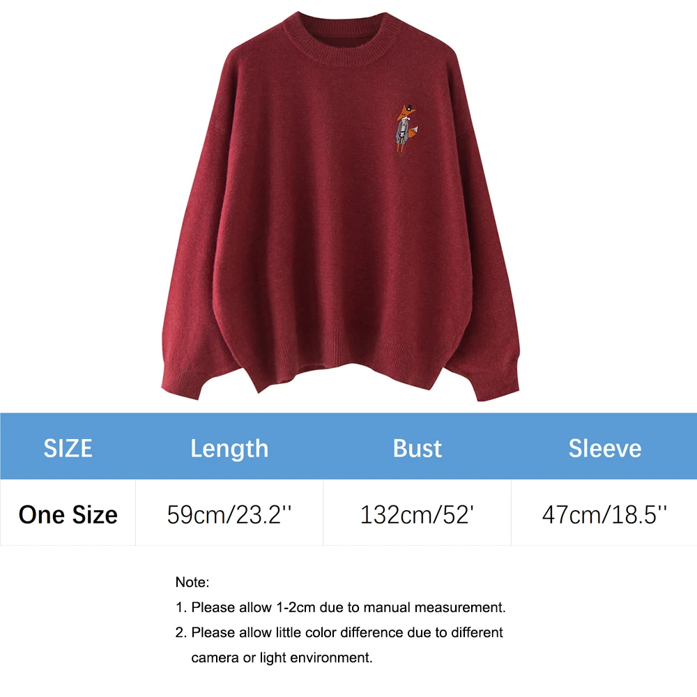 Ypser 2018 теплый пуловер с рисунком лисы свитер однотонный вязаный джемпер Свитера