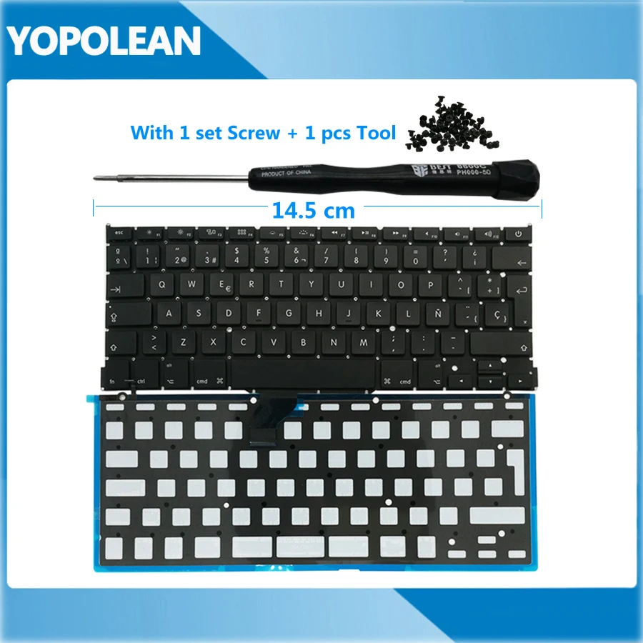 Новая испанская клавиатура с подсветкой для Macbook Pro Retina 13 &quotA1502 2013 2014