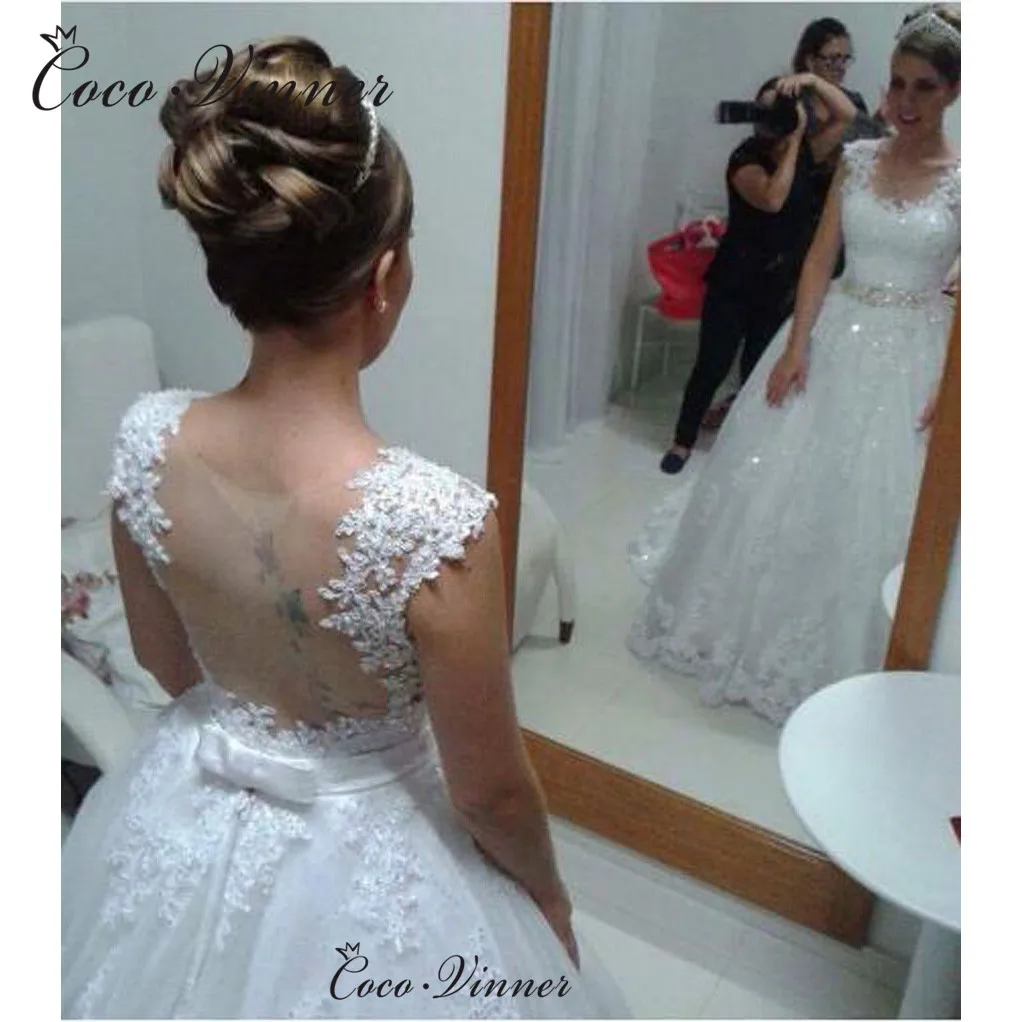 Фото Новинка кружевное платье с аппликацией свадебное кристаллами и поясом бальное