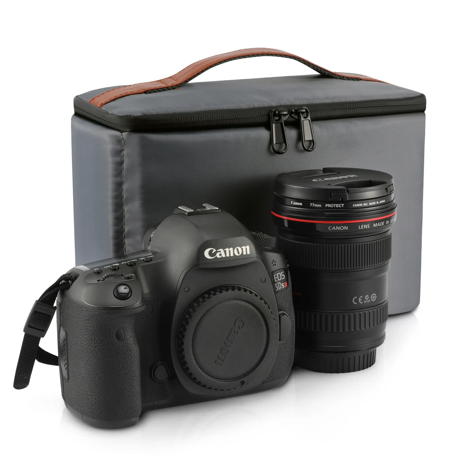 Водонепроницаемая Сумка для DSLR камеры чехол из искусственной кожи вставки