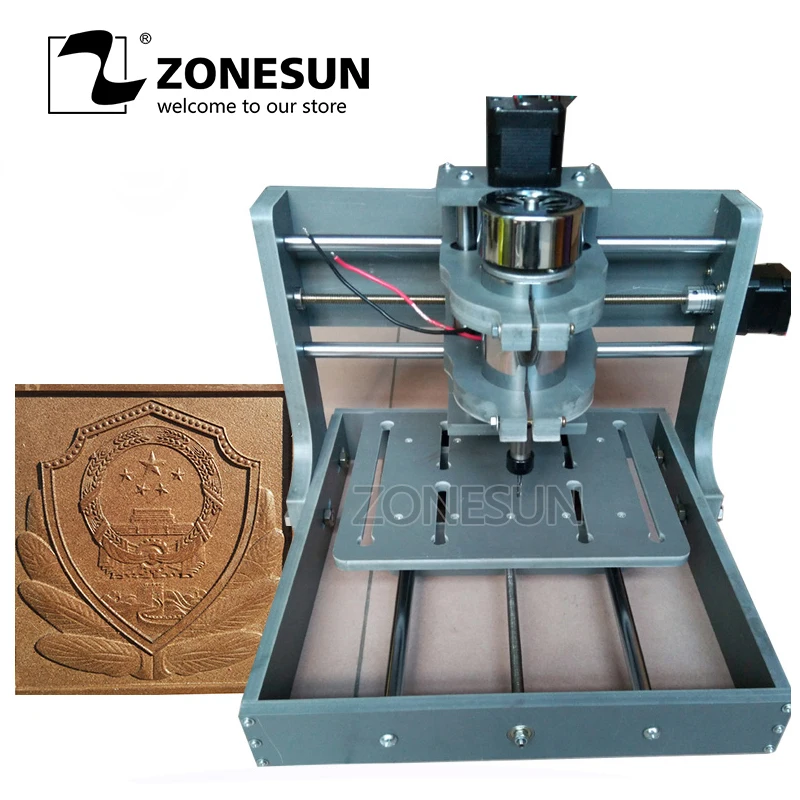 ZONESUN PCB фрезерный станок CNC 2020B DIY резьба по дереву мини гравировальный ПВХ фреза