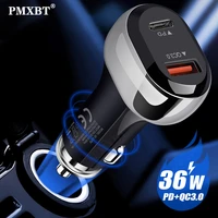 usb c fast car charger quick charge qc 3 0 fast charging charger 36w for iphone 11 12 pro max type c pd mobile phone charger car