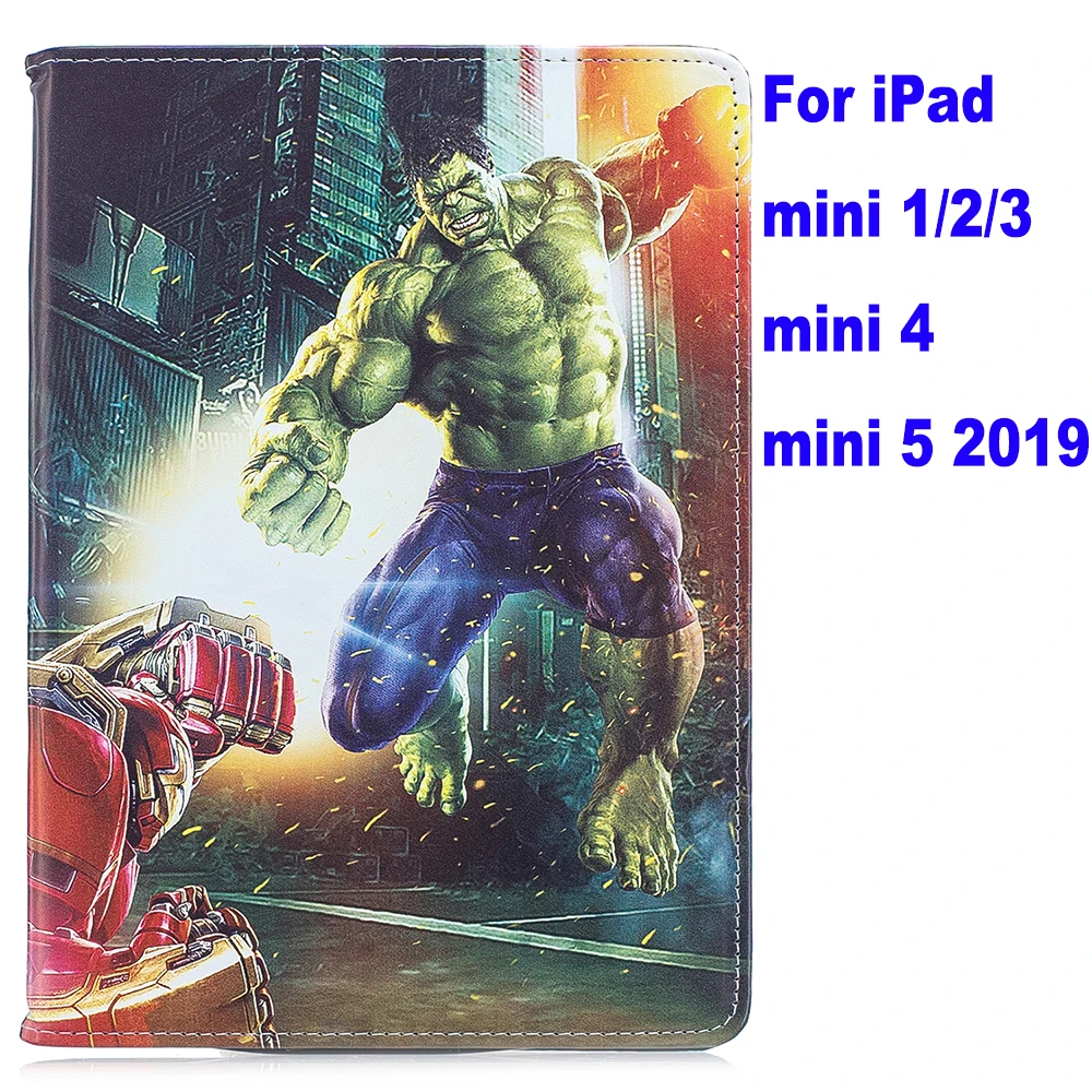 as photo Чехол для ipad 4 air 2 ipad 9,7 ipad mini 1/2/3/4/5 Pro Movie Marvel Мстители эндгейм Тор стенд coque capa Cover - Цвет: as photo