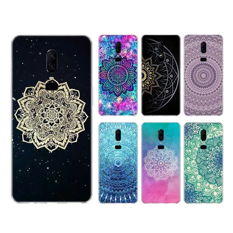 

Mandala Chakra Yoga Case For Redmi Note 7 8 8T 9S Cover For Redmi Note 9 10 Pro Max 10S 6 5 9T Transparent Printing Coque