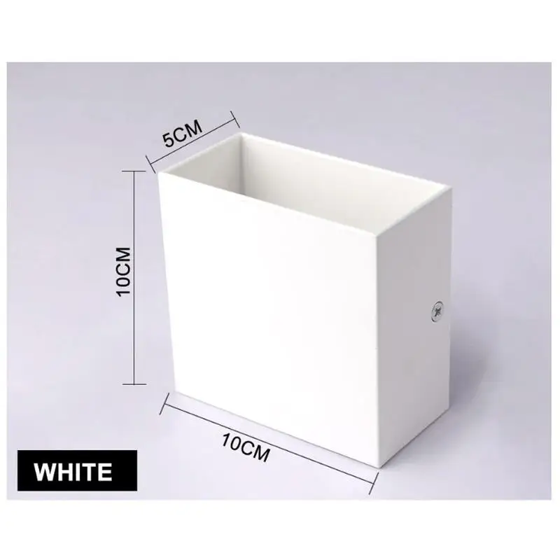 

Modern Aluminum Wall Light Led Up Down Wall Lights Lighting Fixture Cube Sconce Lamp Indoor Outdoor