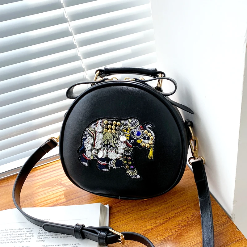 

Embroidery Glitter Crossbody Bags For Women 2021 Lucky Elephant Messenger Bag For Girl 2021 Luxury Shoulder Bag Female Totes Bag