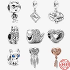 Новый S925 блестящие диск змея классная светло-коричневые DIY бусины-подвески для женщин Роскошные ювелирные изделия подходят к оригиналу pandora, 3 мм браслет