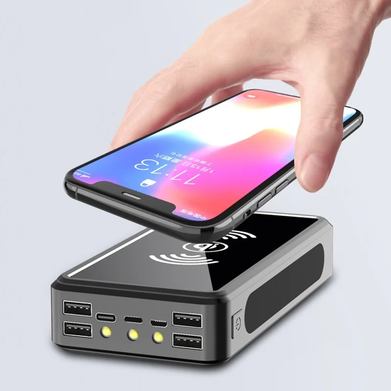 Qi беспроводной внешний аккумулятор 80000 мАч солнечный 4usb для Iphone Samsung Xiaomi |