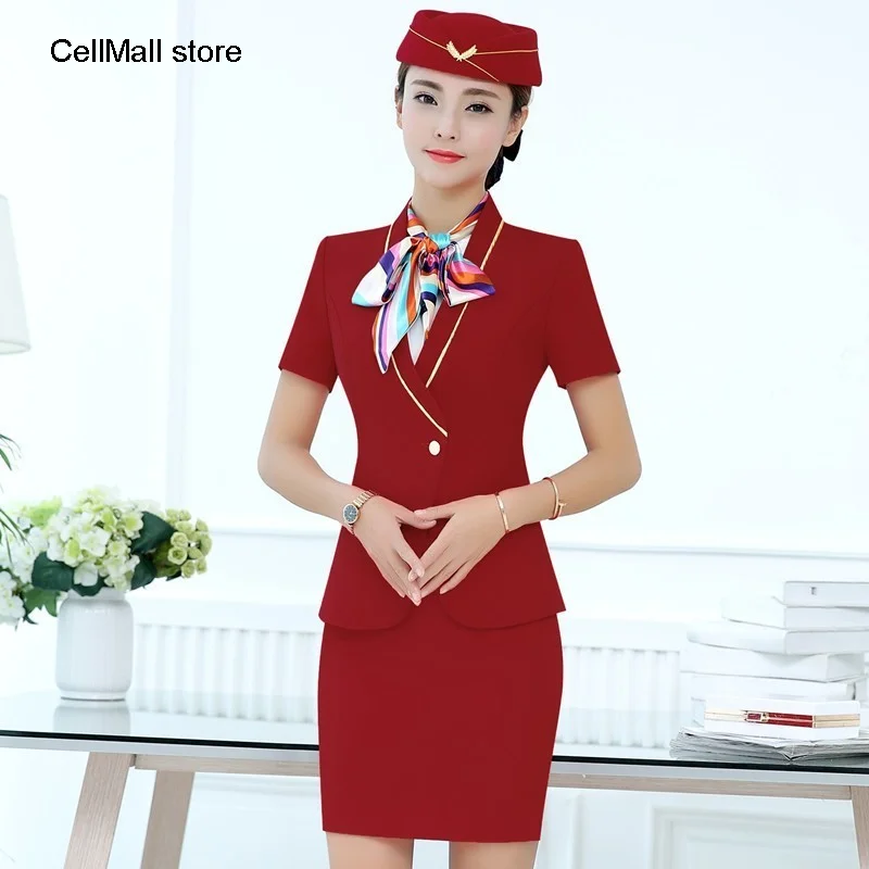 Новинка Модные красные формальные женские деловые костюмы с топами и Женская