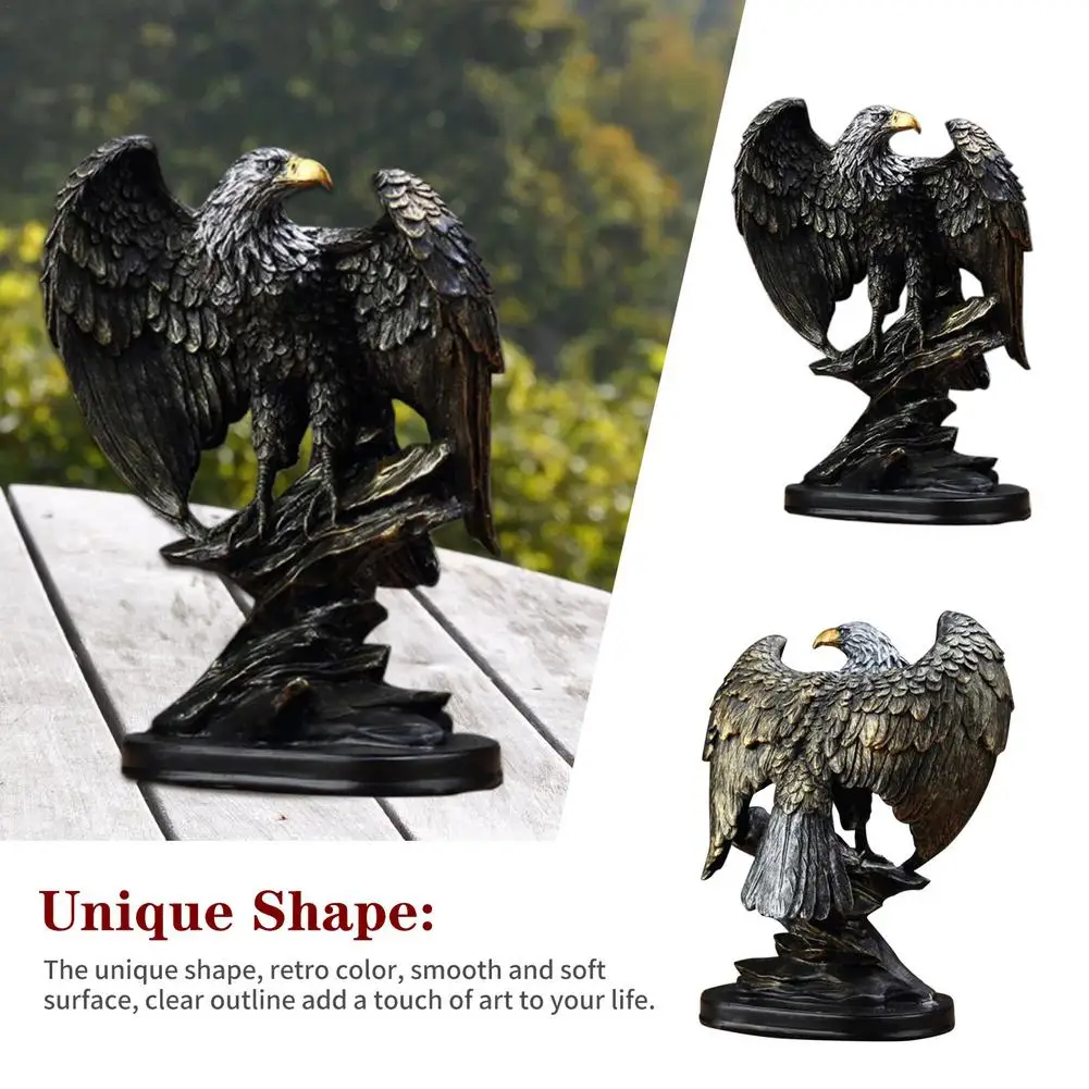 

Eagle Statue Resin Garden Animal Eagle Sculpture Innovative Handicraft Ornaments Collection For Desktop Home Decor