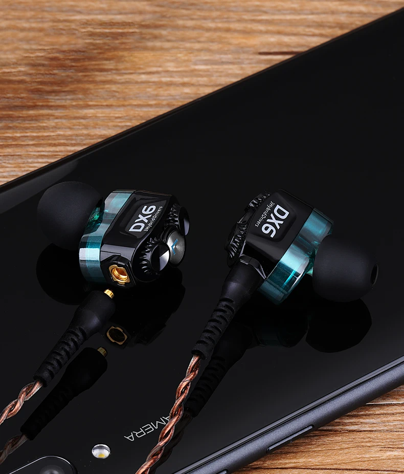 Plextone DX6 Bluetooth наушники три единицы 3,5 мм наушники-вкладыши спортивные стерео Бас HIFI Проводная гарнитура с MMCX кабелем для Xiaomi