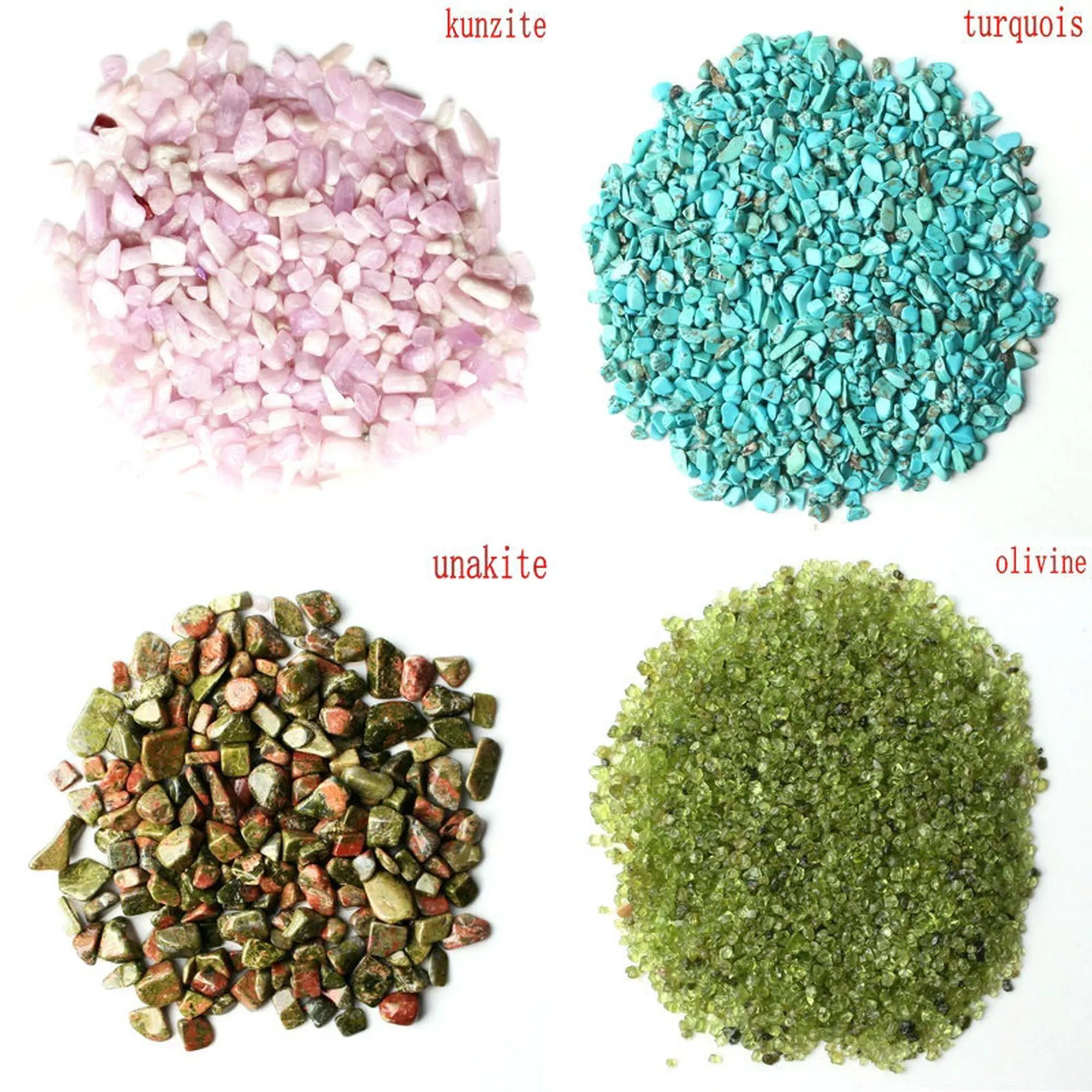 1 сумка 100/200 г натуральный с украшением в виде кристаллов гладкая полировка щебня