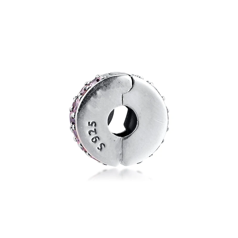 100% Стерлинговое Серебро 925 пробы мозаика элегантная блестящая клипса