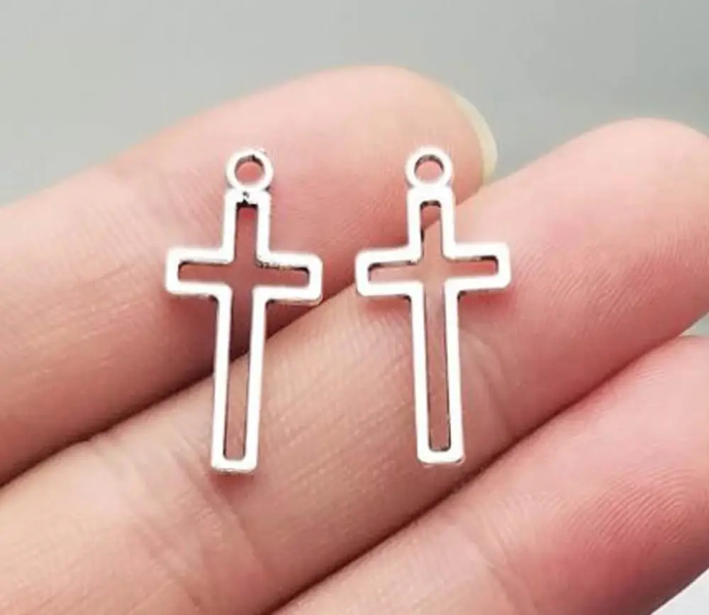 50 шт./лот-23x11 мм, посеребренные подвески в античном стиле, принадлежности для рукоделия, аксессуары для ювелирных изделий