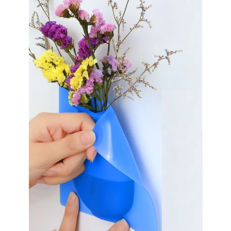 Силиконовый липкий ваза легко съемные стенки и холодильник волшебный цветок