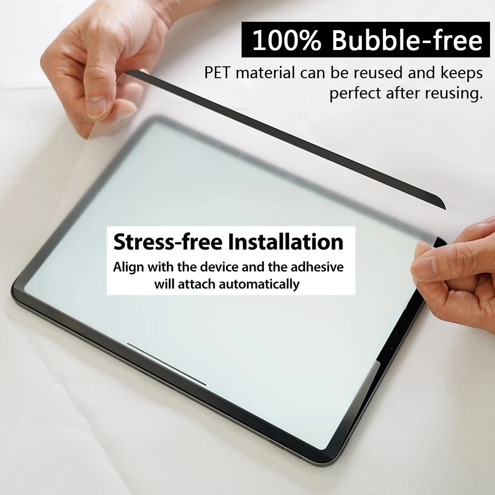 paperfeel screen protector for samsung galaxy tab s7 plus s7fe s6 lite touch frosted protective film pet painting suction free global shipping