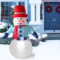 180cm christmas inflatable snowman doll led night light inflatable figure garden party christmas decorations us eu uk plug