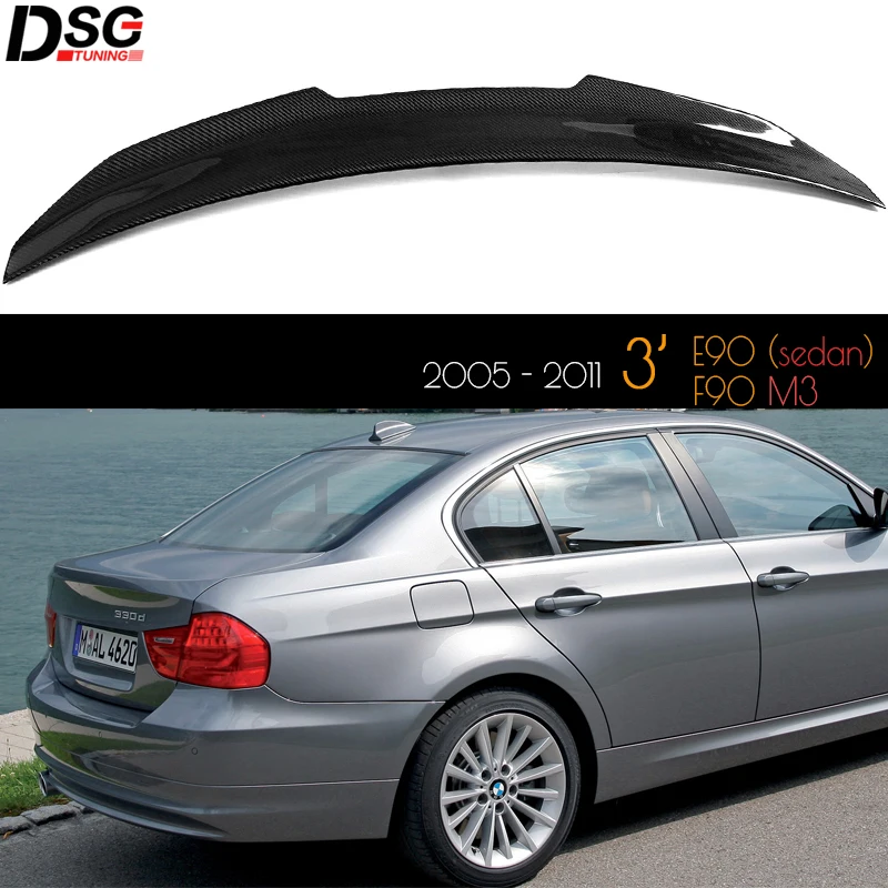 Задний спойлер из углеродного волокна для BMW E90 3 серии 316i 320d 325d 328i 330d 335i M3 4