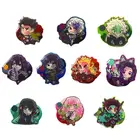 Оптовая продажа 20 шт. аниме Demon Slayer акриловая брошь Tanjirou Nezuko значок булавки DIY украшения для рюкзака одежда шляпа подарки
