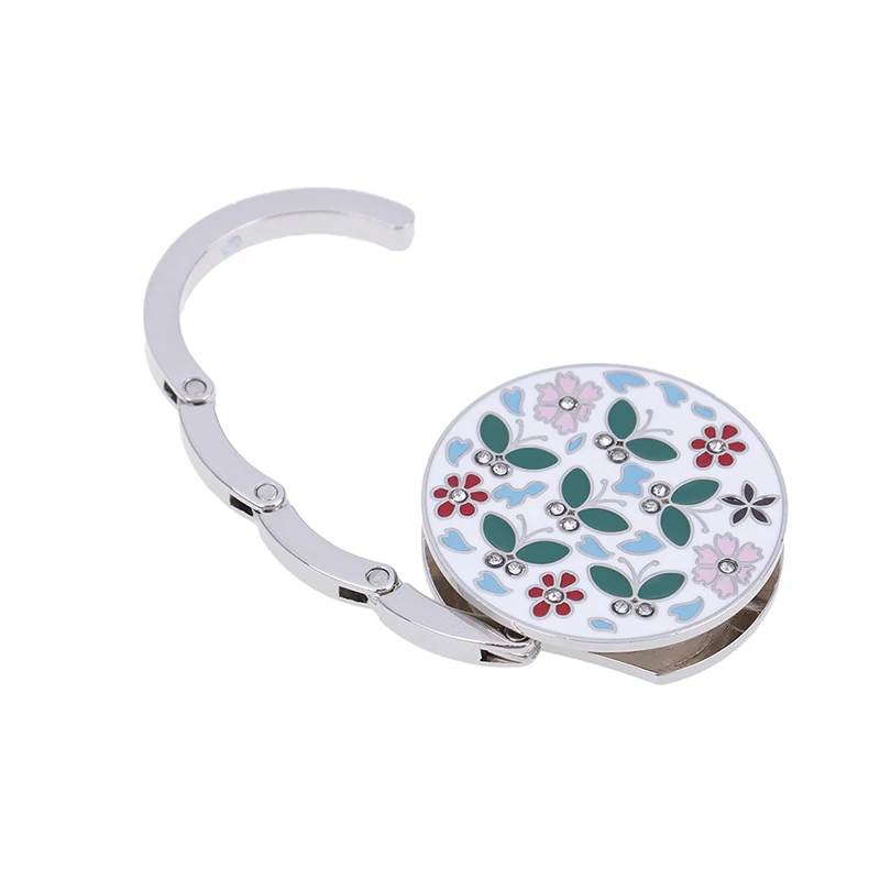 

Portable Handbag Holder Flower Shape Metal Shell Bag Folding Table Hook Foldable Bag Purse Hook Handbag Hanger Purse Hook