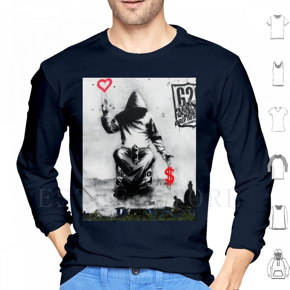 Худи Бэнкси стрит-арт граффити художественный антивандальный активист