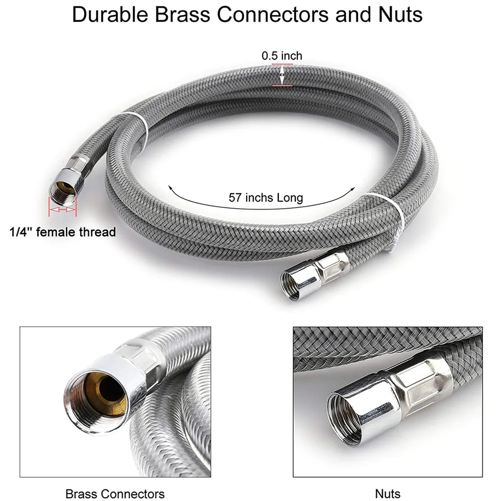 

Adapter Home Lead Free Hose Faucet Replacement Tube Set Fittings Kitchen Bathroom Easy Install Pipe Accessory Quick Connector