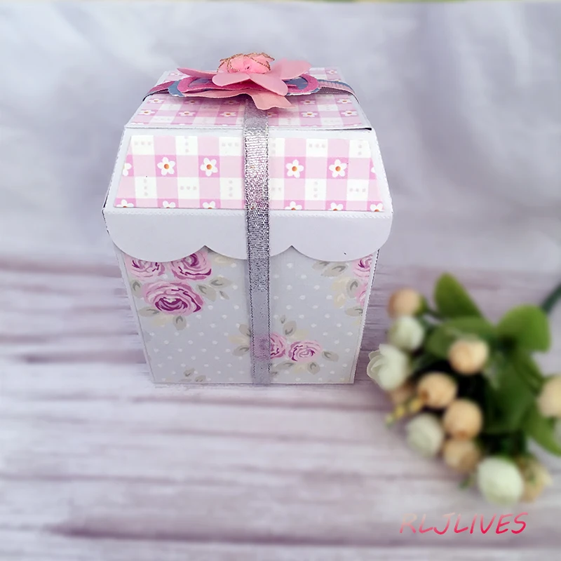 Подарочная коробка металлические Вырубные штампы трафареты для рукоделия