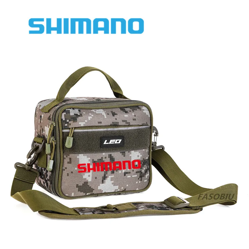 

Новая Рыболовная Сумка SHIMANO для улицы, мужская сумка для рыболовных катушек, рыболовных снастей, многофункциональная мужская сумка для хран...