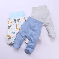 baby footed pants newborn baby boy girl leggings high waist infant pants sleeper toddler pajamas baby spring autumn trousers