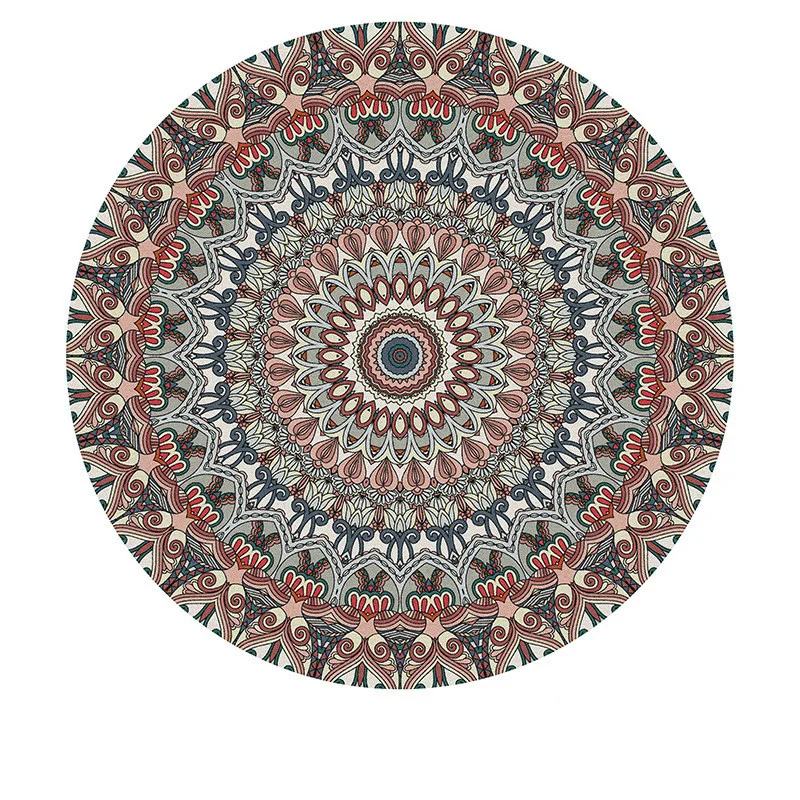 Американский этнический богемный винтажный круглый ковер для дома гостиной