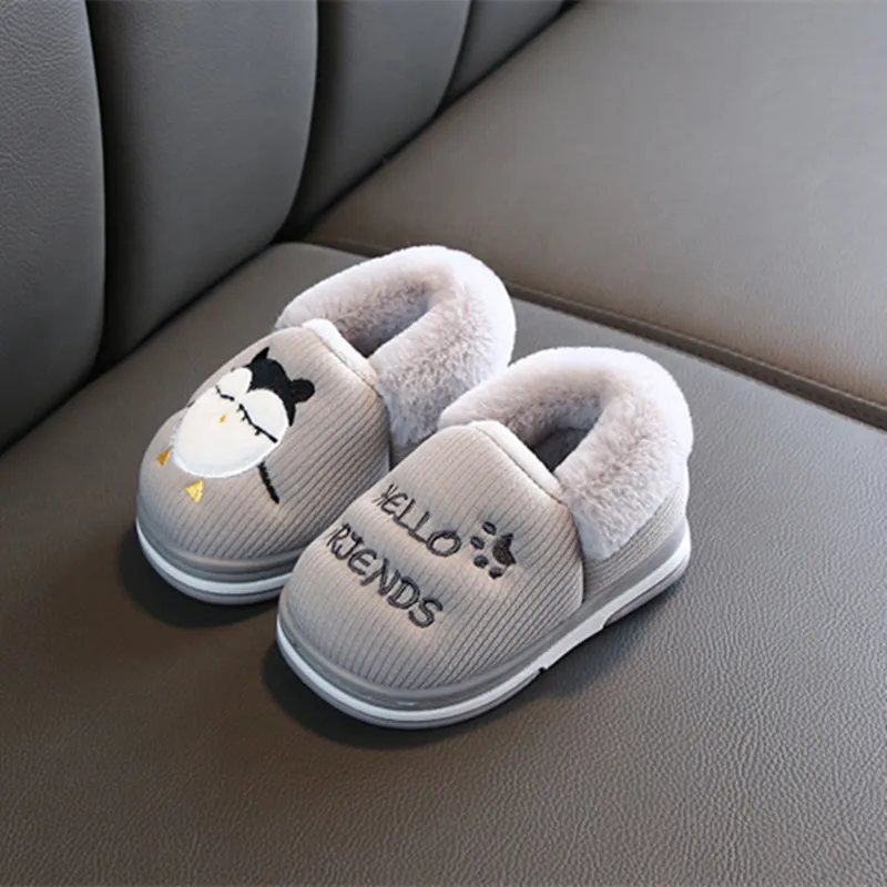 Детские тапочки для мальчиков домашняя обувь детские хлопковые Зимние/Осенние