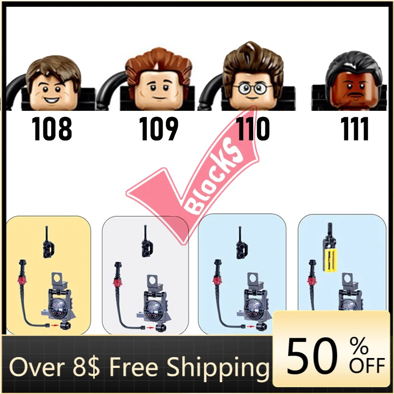 Один комплект/4 шт. четыре пристава космические кастинги строительные блоки экшн