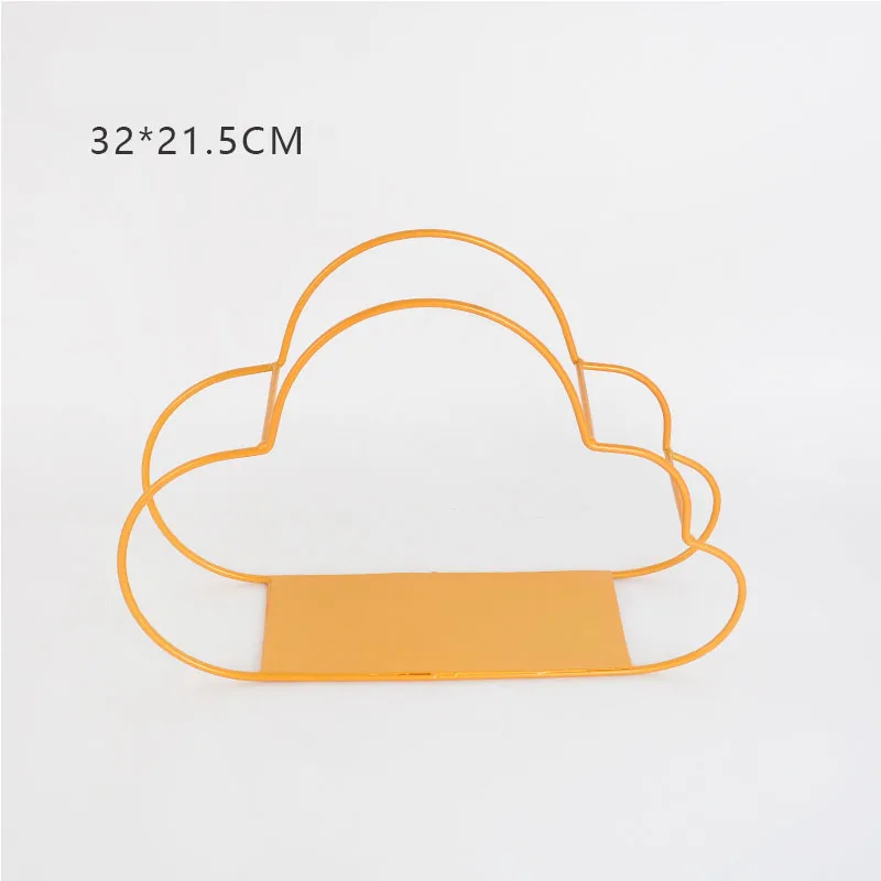 

North Europe Modern Style Children's Room Shelves for Wall Decoration Iron Cloud Hanging Storage Racks Bathroom Accessories