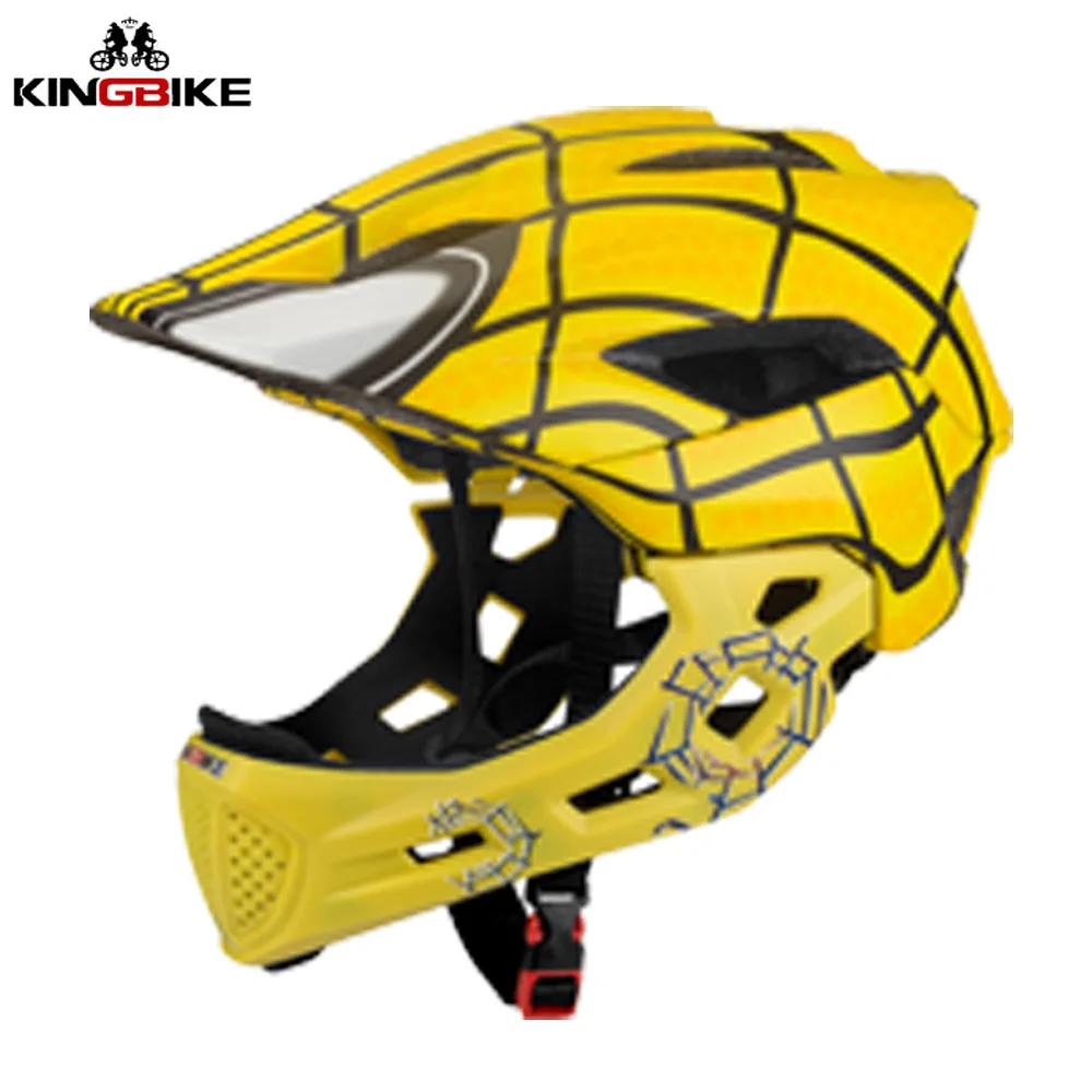 KINGBIKE Детский велосипедный шлем полное покрытие для лица Mtb дорожный детей Спорт