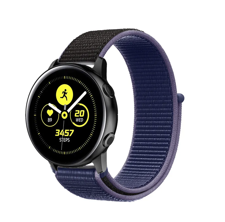Huawei GT 2 нейлоновый ремешок для samsung Galaxy 42 мм 46 мм Active 2 gear S2 S3 20 мм 22 мм Sport Loop Huami Amazit GTR Bip браслет