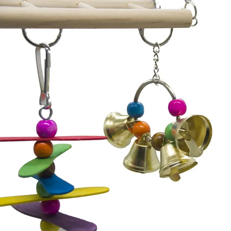 

Wooden Bird Swings Ladders Toys, Pet Chewing Climbing Hanging Toys